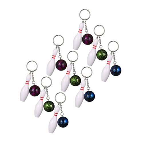 Anneome 9 Stück Teiliges Bowling Schlüsselanhänger Bunte Kompakte Langlebig Leicht Tragbar Handtaschen Charms Geschenkideen Sportparty Anneome 9 Stück Teiliges Bowling Schlüsselanhänger Bunte Kompakte Langlebig Leicht Tragbar Handtaschen Charms Geschenkideen Sportparty von Anneome