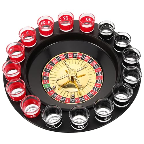 Anneome Trinken Roulette für Geschossen Trinkspiel Erwachsene Spieleabendpartys Schnapsglas Brett Stil Schnapsgläser von Anneome