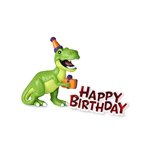 Anniversary House Dinosaurier Cake Topper Andenken Set, 2 Stück Geburtstag Kuchen Dekorationen, Stabile Harz Topper, BU311 von Anniversary House