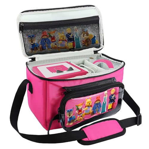 Annmore Tasche für Toniebox Tonie Hörfiguren Tragetasche für Tigerbox Tigerkarten, Pink Transporttasche für Toniebox Starterset von Annmore