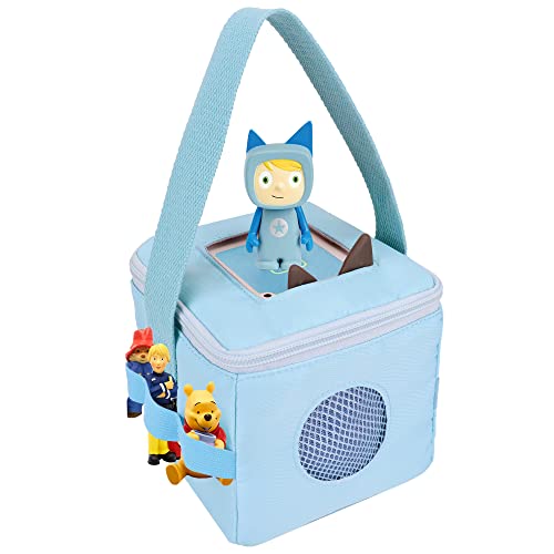 Tasche für Tonies Hörfiguren und Toniebox, Blau Tragetasche für Toniebox Starter Set Jungen, Aufbewahrung für Tonies Lieder, Transporttasche für Hörwürfel Toniebox Zubehör z.B. Kreativ Figuren von Annmore