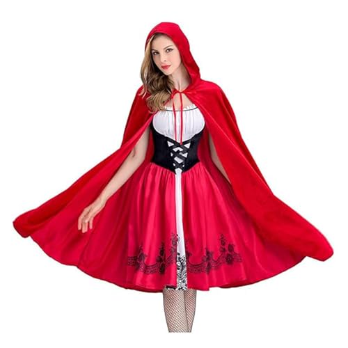 Anraocoss Karneval Rotkäppchen Kostüm Damen, XL von Anraocoss