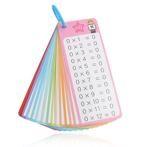 1x1 Lernkarten, Einmaleins Lernspiel, 1x1 Rechnen Lernen mit 14Übungsblättern, Multiplikationstabelle zum Üben für Kinder, Trocken abwischbar, Geschenk für Schulanfänger, Lernhilfe für die 1. Klasse 1x1 Lernkarten, Einmaleins Lernspiel, 1x1 Rechnen Lernen mit 14Übungsblättern, Multiplikationstabelle zum Üben für Kinder, Trocken abwischbar, Geschenk für Schulanfänger, Lernhilfe für die 1. Klasse von Anrbb