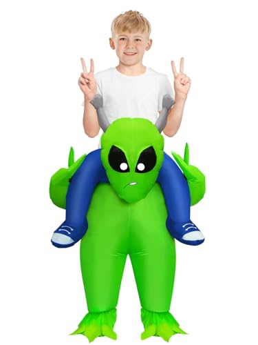 Anroong Aufblasbares Alien-Kostüm für Erwachsene, Halloween, aufblasbares Alien-Kostüm, Alien-Kostüm, für Männer und Frauen, lustige Cosplay-Party (Kinder) von Anroong