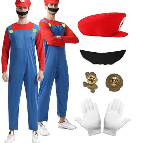 Ansamy Cosply Kostüm Herren, Faschingskostüme Kinder Erwachsene, Herren Kostüm Karneval Cosplay Outfit für Halloween Karneval Faschingskostüme (Grün(Erwachsener) 2, XL) von Ansamy