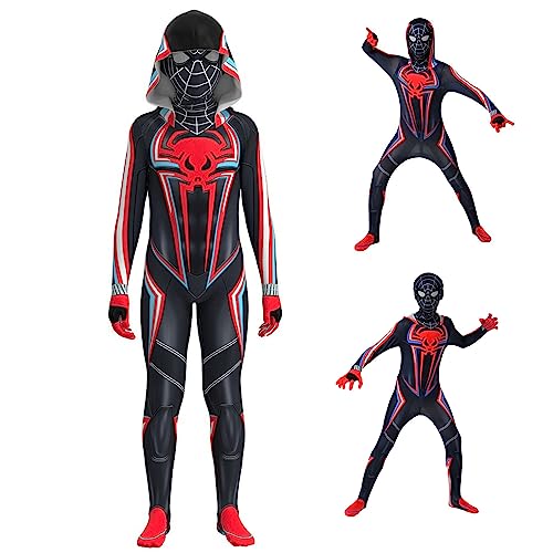 Ansamy Super Kostüm Kinder, Super Cosplay Kostüme Bodysuit für Jungen, 3D Anime Anzug Jumpsuit für Junge Halloween Karneval Cosplay (Style 2, 110(105-115 cm)) (Style 4, 110(105-115 cm)) (Style 4, 130) von Ansamy