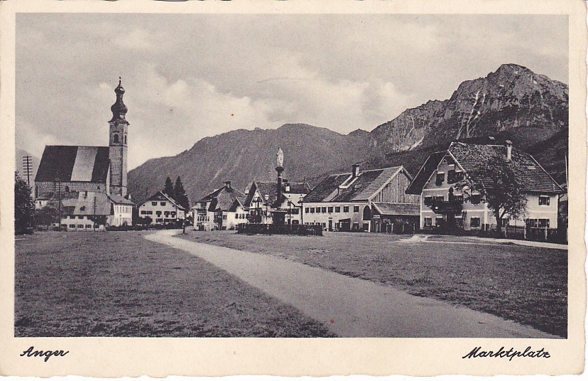 Ansichtskarte Marktplatz Anger, ein altes Original von Ansichtskarten