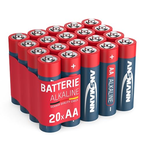 ANSMANN Alkaline Batterie Mignon AA / LR06 1.5V / Longlife Alkalibatterie Sparpaket in einer praktischen Vorratsbox / 20 Stück Spar-Bundle / Ideal für Fernbedienung, Spielzeug, Wecker, etc. von Ansmann