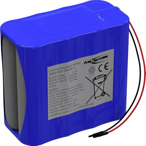 Ansmann 4S2P Akkupack 8X 18650 Kabel Li-Ion 14.4 V 7000 mAh von Ansmann