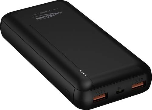 Ansmann PB320PD Powerbank 20000 mAh Power Delivery LiPo USB-A, USB-C® Schwarz von Ansmann