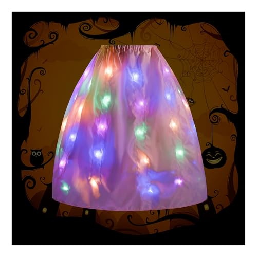 AntDiseno Light Up Rock Futter geeignet für viele Arten von Mädchen Prinzessin Kleid Mehrzweck-LED Prinzessin Kostüm Zubehör für Halloween Weihnachten Geburtstag Party von AntDiseno