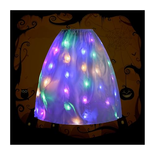 AntDiseno Light Up Rock Futter geeignet für viele Arten von Mädchen Prinzessin Kleid Mehrzweck-LED Prinzessin Kostüm Zubehör für Halloween Weihnachten Geburtstag Party von AntDiseno