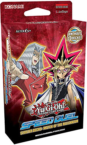 a YuGiOh! Speed Duel Starter Deck Match of The Millennium | DEUTSCH | Yu-Gi-Oh! Karten NEU GÜNSTIG | + Arkero-G 50 Small Soft Sleeves japanische Kartenhüllen von Antec