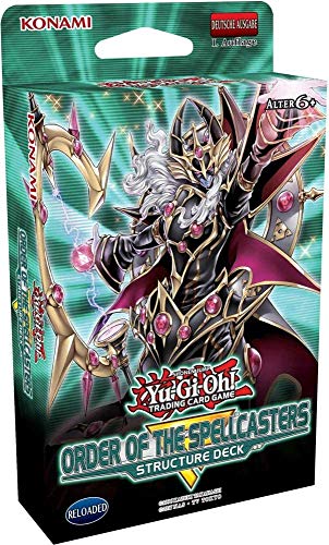 a YuGiOh! Structure Deck Order of The Spellcasters | DEUTSCH | Yu-Gi-Oh! Karten NEU & GÜNSTIG | + Arkero-G 50 Small Soft Sleeves japanische Kartenhüllen von Antec