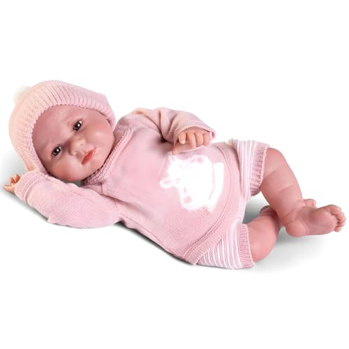 Antonio Juan Puppen | Sweet Reborn Luca im Strickset | gewichteter Stoffkörper 42 cm | bewegliche Gelenke | Ref. 80324 - Kollektion 2024 von Antonio Juan