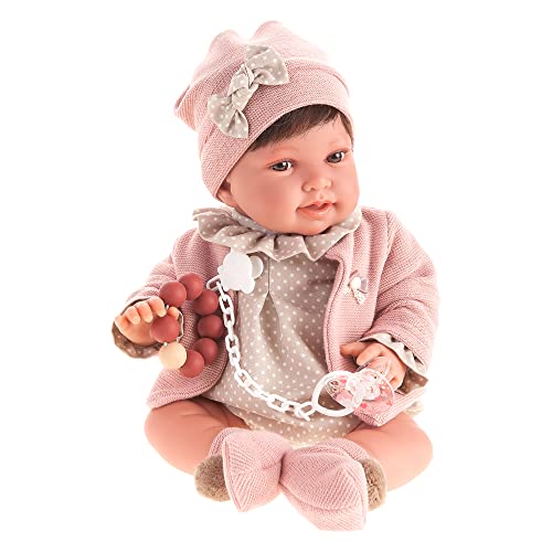 MUÑECAS ANTONIO JUAN S.L. - Neugeborene Pfeife Jacke Rosa Puppe, Mehrfarbig (33006) von Antonio Juan