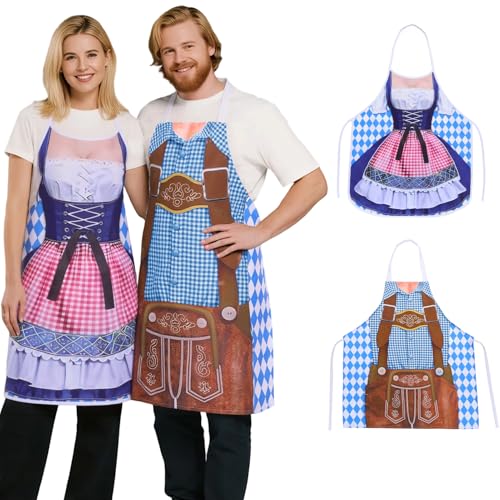 Antsparty 2 Stück Oktoberfest Schürze für Männe Damen, Dirndl Kostüm Outfit, Lustige Bayerische Schürze für für Oktoberfest Outfit Antsparty 2 Stück Oktoberfest Schürze für Männe Damen, Dirndl Kostüm Outfit, Lustige Bayerische Schürze für für Oktoberfest Outfit von Antsparty