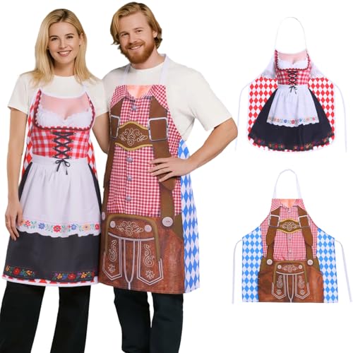 Antsparty 2 Stück Oktoberfest Schürze für Männe Damen, Dirndl Kostüm Outfit, Lustige Bayerische Schürze für für Oktoberfest Outfit Antsparty 2 Stück Oktoberfest Schürze für Männe Damen, Dirndl Kostüm Outfit, Lustige Bayerische Schürze für für Oktoberfest Outfit von Antsparty