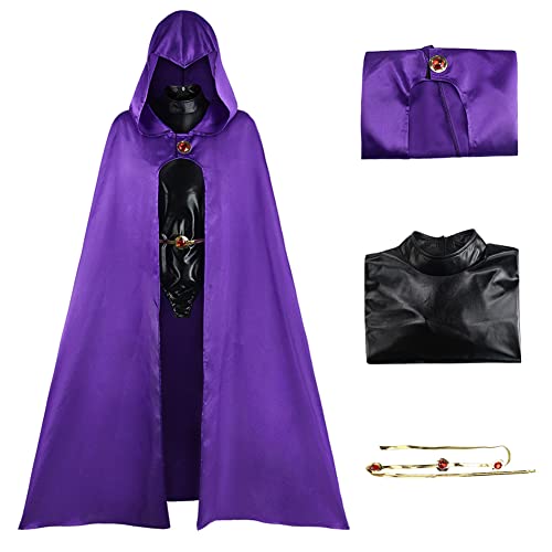 Antsparty Teenager-Kostüm, Unisex, Kapuzenumhang, Umhang, Rabe, Arzt, Cosplay-Kostüm, Outfit für Halloween, Weihnachten, Karneval, Party, Kostüm (S) von Antsparty