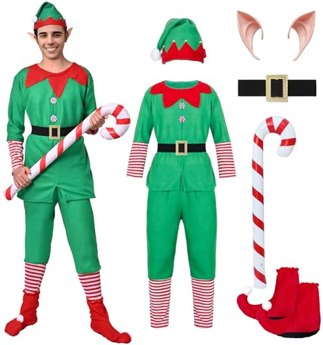 Antsparty Weihnachtselfen Kostüm Elfenkleidung Set von Antsparty