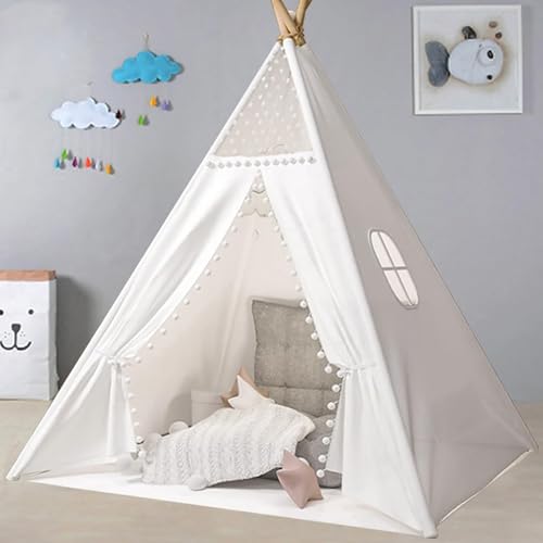 Anttyscar Kinder Tipi Zelt,Sternen klassisches indisches Spielzelt für Kinder,Kinderzelte aus für Mädchen und Jungen mit Tragetasche,faltbares Spielhaus für drinnen oder draußen von Anttyscar