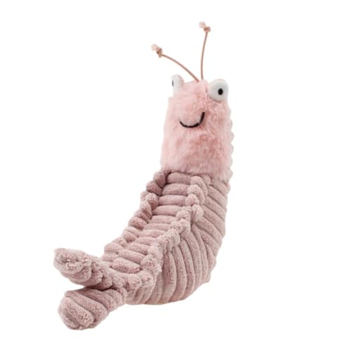 Anyhot 22cm Rosa Plüsch Mantis Shrimp,Süße Garnelenpuppe,Süße Mantis Shrimp Puppe, Bequemes Weiches Kissen,Sweet Cuddle Cotton Stuffed Toy,Geschenke für Freunde Kinder,Schlafzimmer Dekoration von Anyhot