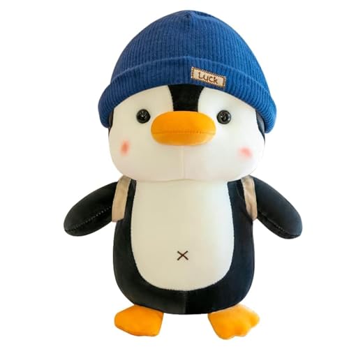 Anyhot Kuscheltier Pinguin Plüschtier für Mädchen, Jungen & Babys - Flauschiges Stofftier zum Kuscheln & Spielen, Pinguin Stofftier Schmusetier Geschenk (Blau,23cm) von Anyhot