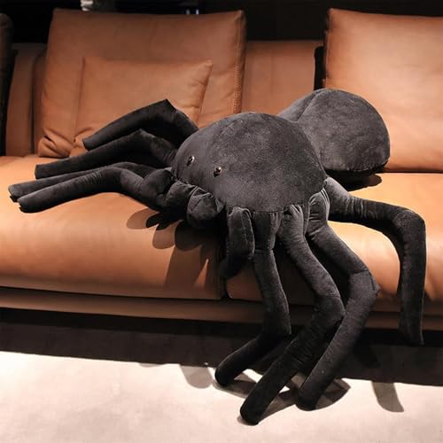 Anyhot Lebensechte Spinne Plüschtier Kuscheltiere Simulation Spinne Wurfkissen Kuscheltier Spinne Kreatives Lustiges Tease Toy 40x25cm von Anyhot