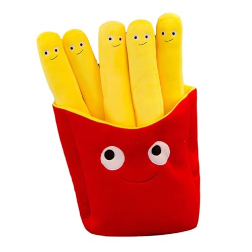 Anyhot Plüschpuppe, Cartoon, Simulation von Pizza, Pommes Frites, Sofa-Design, Plüschkissen, 50 cm von Anyhot