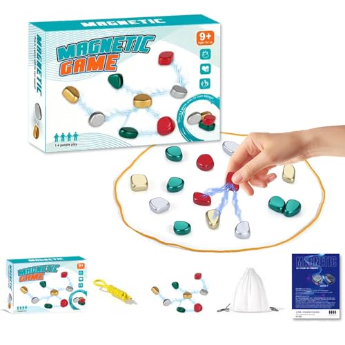 Magnet-Schach-Spiel,Tisch-Magnetspiel Schach-Brettspiel,Magnetisches Schachspiel,Magnetische Schach,Magnetspiel Steine,Tragbares Schachbrett-Party Für Familientreffen (Farbe) von Anyingkai