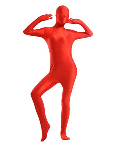 Anyu Bühnenaufführung Overall Bodysuit Clubwear Halloween Kostüme Rot S von Anyu