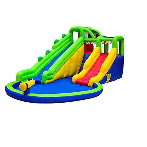 Hüpfburg mit Rutsche, Hüpfburg, Kinderspielzeug, Rutsche, Spielgeräte für draußen, kleines Trampolin, Hüpfburg von AoBloom