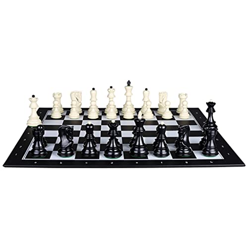 Schachspiel Internationales exquisites Schachspiel, tragbares, faltbares Freizeitspiel für die Familie, Schachbrettspiel, das als Geschenk verwendet werden kann, Schachspiel in voller Größe von AoBloom