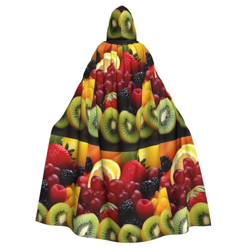 AoRom Kapuzenumhang mit frischem Obst, Unisex, Umhang mit Kapuze, Umhang für Halloween, Weihnachten, Cosplay-Kostüme von AoRom