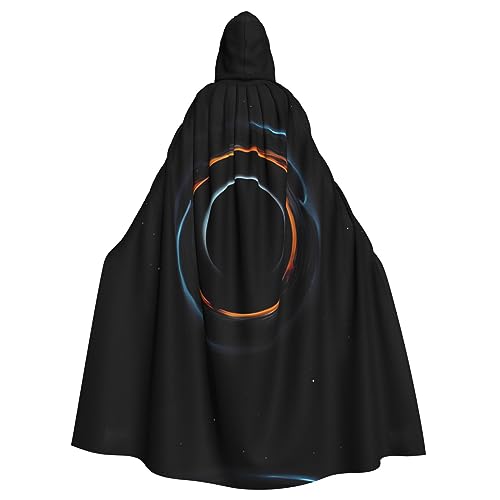 AoRom Mysterious Cosmic Black Holes Printed Hooded Cloak,Unisex Cloak With Hood,Cape For Halloween Christmas Cosplay Costumes von AoRom