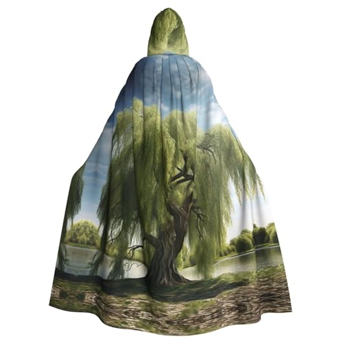 AoRom Willow Tree bedruckter Kapuzenumhang, Unisex, Umhang mit Kapuze, Umhang für Halloween, Weihnachten, Cosplay-Kostüme von AoRom