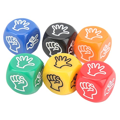 Aoaoy 12 Fingerwürfel zum erraten der Spielwürfel, 6 Farben, 6 Farben, 20 mm, aus Papier, Rock-Spielschere, für Erwachsene, für Kinder und Familienfeiern Aoaoy 12 Fingerwürfel zum erraten der Spielwürfel, 6 Farben, 6 Farben, 20 mm, aus Papier, Rock-Spielschere, für Erwachsene, für Kinder und Familienfeiern von Aoaoy