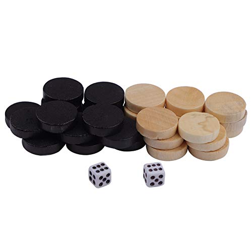 Aoaoy 32 Holzteile Backgammon Darkers & Driners & Backgammon Schachteln für Kinder Brettspiel Lernen Camping Aoaoy 32 Holzteile Backgammon Darkers & Driners & Backgammon Schachteln für Kinder Brettspiel Lernen Camping von Aoaoy
