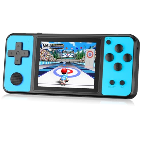 Aojiao 32 Bit Handheld Spielkonsolen für Kinder Eingebaute 139 Retro-Videospiele, 3,0" IPS-Bildschirm Wiederaufladbares tragbares Spielsystem, Reisespielzeug für Jungen Mädchen 4-13 (Blau) Aojiao 32 Bit Handheld Spielkonsolen für Kinder Eingebaute 139 Retro-Videospiele, 3,0" IPS-Bildschirm Wiederaufladbares tragbares Spielsystem, Reisespielzeug für Jungen Mädchen 4-13 (Blau) von Aojiao