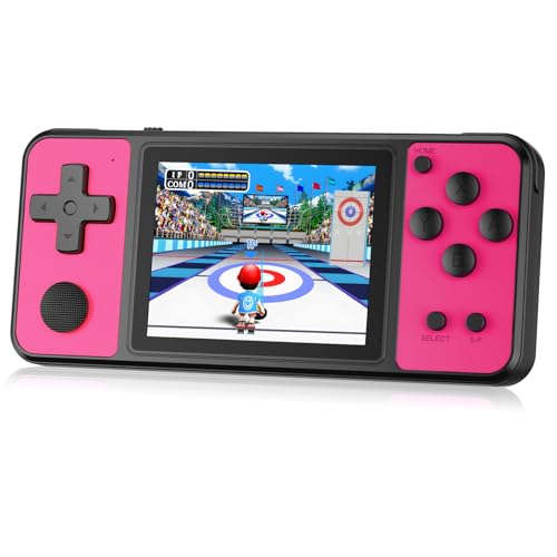 Aojiao 32 Bit Handheld Spielkonsolen für Kinder Eingebaute 139 Retro-Videospiele, 3,0" IPS-Bildschirm Wiederaufladbares tragbares Spielsystem, Reisespielzeug für Jungen Mädchen 4-13 (Rosenrot) Aojiao 32 Bit Handheld Spielkonsolen für Kinder Eingebaute 139 Retro-Videospiele, 3,0" IPS-Bildschirm Wiederaufladbares tragbares Spielsystem, Reisespielzeug für Jungen Mädchen 4-13 (Rosenrot) von Aojiao