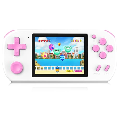Aojiao Handheld Spielkonsolen für Kinder mit 218 Retro-Videospiele, Tragbare Reise-Spielzeug für 4-13 mit Wiederaufladbarem Akku 3,0" Bildschirm, Mini-Gaming-Player Geschenke für Jungen Mädchen (Weiß) Aojiao Handheld Spielkonsolen für Kinder mit 218 Retro-Videospiele, Tragbare Reise-Spielzeug für 4-13 mit Wiederaufladbarem Akku 3,0" Bildschirm, Mini-Gaming-Player Geschenke für Jungen Mädchen (Weiß) von Aojiao