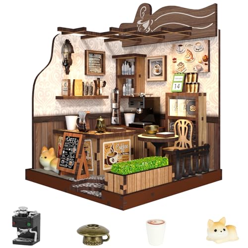 Aolso DIY Miniature Dollhouse Kit, 77 Teile, Puppenhäuser Miniatur Haus Kit mit Möbeln und LED-Licht, 3D Holz Puzzle, Miniatur Haus Selber Bauen Bausatz für Erwachsene Jugendliche Aolso DIY Miniature Dollhouse Kit, 77 Teile, Puppenhäuser Miniatur Haus Kit mit Möbeln und LED-Licht, 3D Holz Puzzle, Miniatur Haus Selber Bauen Bausatz für Erwachsene Jugendliche von Aolso