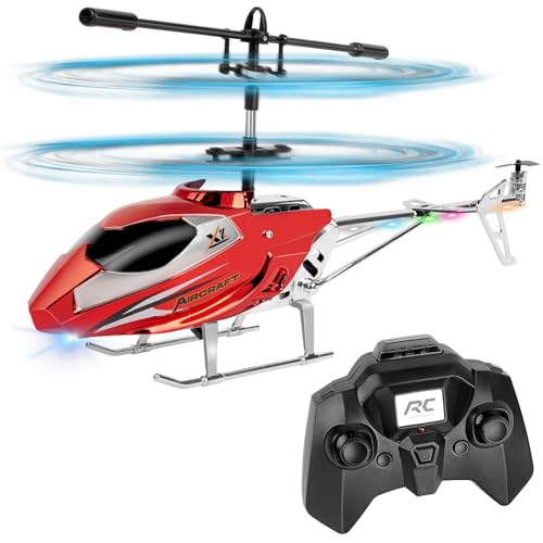 Aolso Hubschrauber RC Helikopter, ferngesteuertes Spielzeug, 3,5 Kanal Indoor fliegendes Spielzeug, Höhenlage Hobby Flugzeug mit Kreisel, Miniflugzeug Geschenk für Kinder und Erwachsene von Aolso