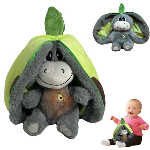 Fruchtesel Plüschtier, Atmendes Stofftier, Atmender Esel, Schlafender Esel mit Musiklichtern, Musik-Frühpädagogik-Puppen-Plüschkissen für Kinder, Atmender Plüsch, zum Kuscheln und Spielen Fruchtesel Plüschtier, Atmendes Stofftier, Atmender Esel, Schlafender Esel mit Musiklichtern, Musik-Frühpädagogik-Puppen-Plüschkissen für Kinder, Atmender Plüsch, zum Kuscheln und Spielen von Aomantic Sarl