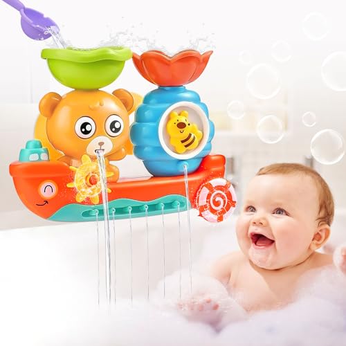 Badewannenspielzeug, Badespielzeug Baby, Wasserspielzeug Kinder, Badespielzeug, Badewannenspielzeug Kinder, Badespielzeug Set, Badewannenspielzeug Set, für Kleinkinder Jungen Mädchen von Aomantic Sarl