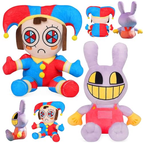 The Digital Circus Plush, The Amazing Digital Circus Plush, Amazing Pomni & Jax Kuscheltier, Pomni Plushies Toy, The Amazing digital Circus, Digital Circus Plüsch für Jungen und Mädchen (M2) von Aomantic Sarl