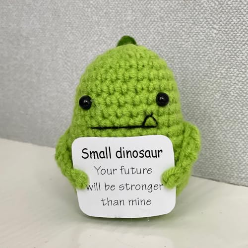 Aomhrek Häkelhai, Emotional Support Plushies, Emotional Support, Gehäkelte Kuscheltiere (Grüner-Dinosaurier) von Aomhrek