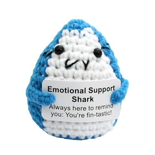 Aomhrek Häkelhai, Emotional Support Plushies, Emotional Support, Gehäkelte Kuscheltiere von Aomhrek