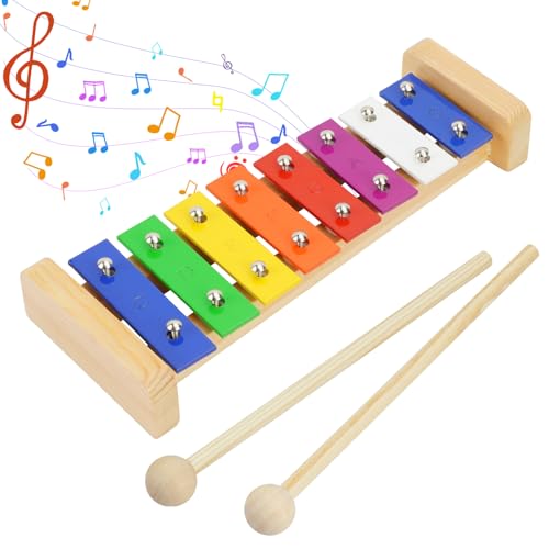 Musikinstrumente Musikspielzeug für 1 Jahr alt 1 Jahr altes Mädchen Geschenke Holzspielzeug 1 Jahr alt Holzmusikinstrumente Geschenke für kleine Musiker von Aomhrek