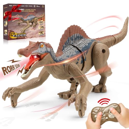 Aooess Ferngesteuertes Dinosaurier Spielzeug RC Dinosaurier Dino Roboter Ferngesteuert Spielzeug für Kinder Geschenk für 3-8 Jahre Mädchen Junge Spielzeug Geburtstag Kinderspielzeug von Aooess